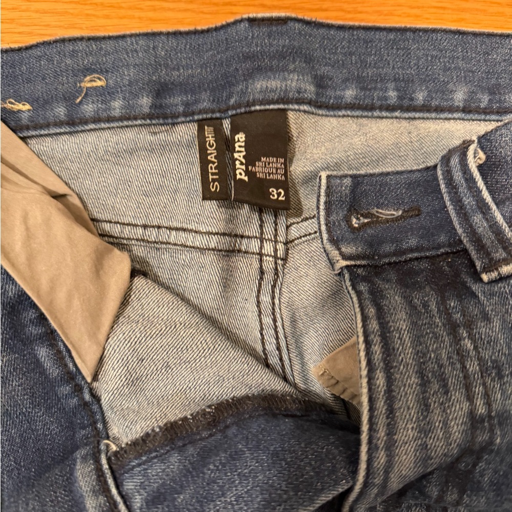Prana Feener Blue Denim Straight Leg Pants